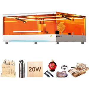 TOOCAA 20W Enclosed Laser Engraver Machine, 22" x 22" Bed Size,Laser Cutter and Lazer Engraving Machines for Tumblers Wood Metal Acrylic TOOCAA 20W Enclosed Laser Engraver Machine, 22" x 22" Bed Size,Laser Cutter and Lazer Engraving Machines for Tumblers Wood Metal Acrylic