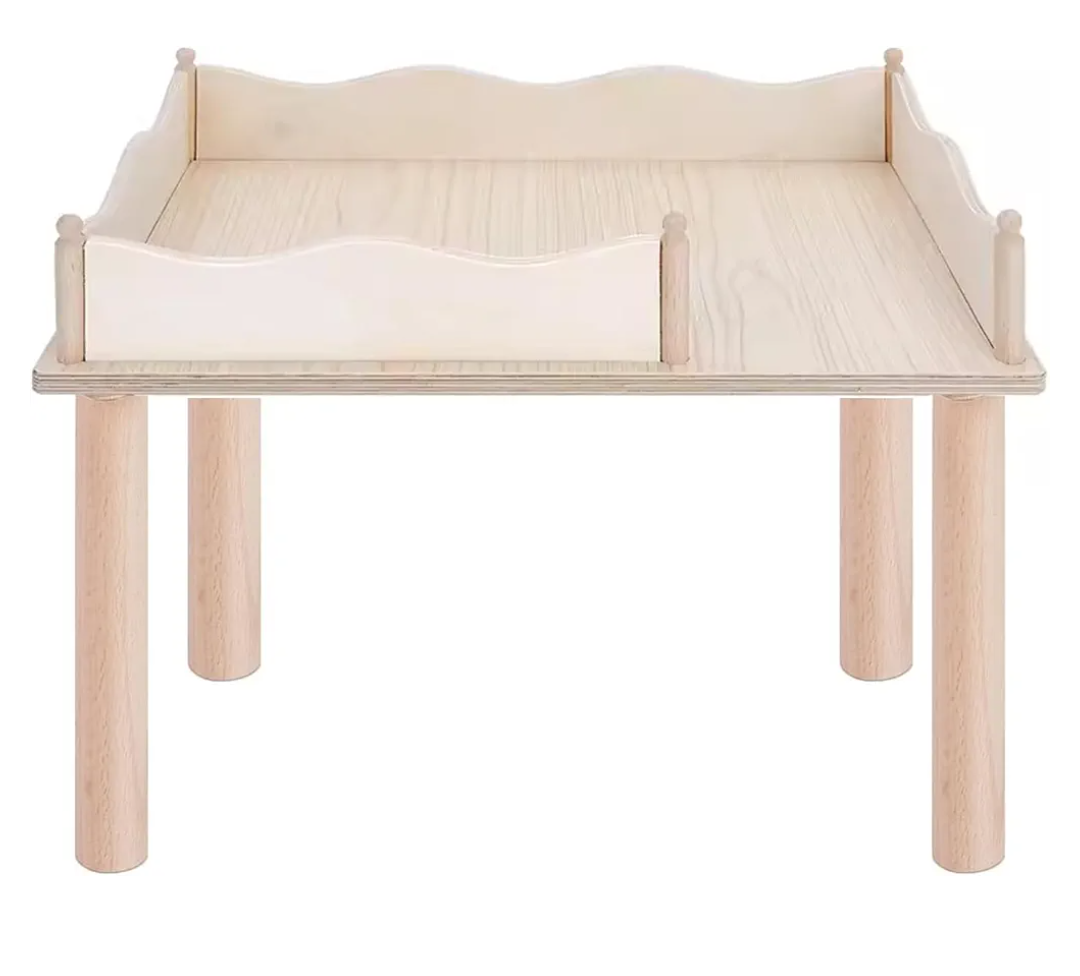 Niteangel Hamster Play Wooden Platform & Multi-Chamber Series Maze Fence for Dwarf Syrian Hamsters Gerbils Mice Degus or Other Small Pets (for 2 Chamber Hideout-Large)