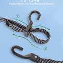 6 Pcs 40 Inch Flat Adjustable Bungee Cords with Hooks, 3X Faster to Adjust The Length, Lucky Straps Black Heavy Duty Bungee Straps for Cargo, Bike, Cart, Tent, Truck, Camping, Outdoor, etc