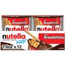 Nutella & GO! Chocolate Hazelnut Spread with Cocoa + Breadsticks, 12 Snack Packs, 1.8 oz Each (EXP 08/12/26)