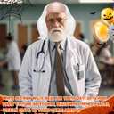 3 Pcs Set of Short White Curly Old Man Bald Head Wig Include Food Bell, Linen Hat, and Bald Wig Suitable for Halloween Cosplay Costume Adults Men Women