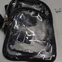 Clear Sling Bag for Stadium Events, Clear Purse for Women with Widen Strap, Crossbody Handbag for Concert Sports Fan