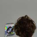 RUWISS Claw Clip Messy Bun Hair Piece Real Human Hair Buns Wavy Curly Chignon Hair Bun Extensions Tousled Updo Hair Buns Claw Clip Ponytail Hairpieces Medium Brown (40g)