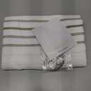 jinchan Extra Long Shower Curtain 84 Inch Length Green and White Modern Farmhouse Striped Waterproof Fabric Shower Curtains for Bathroom with 12 Hooks Machine Washable 70x84 Inches