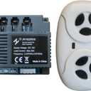 JR1922RXS 2.4G Remote Control and Receiver, for Kids Ride On Toys, 12V Control Box Motherboard Accessories Ride On Car Replacement Parts