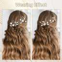 4 PCS Gold & Silver Bride Wedding Hair Pins  Pearl Bridal Hair Pieces with Flower Design, Rhinestone Decorative Hair Clips for Women  Wedding, Prom & Special Occasion Hair Accessories