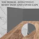Flexible Baseboard Molding Trim 4" x 100 ft, Self-Adhesive Vinyl Wall Base Cove Base, Peel and Stick Rubber Wall Base Molding Trim - Gray