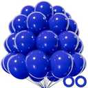 Zheedale Blue Balloons 12 inch, 110pcs Blue Latex Party Balloons Helium Quality for Birthday Graduation Baby Shower Valentines Christmas Wedding Party Decorations (Blue)