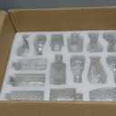 36Pcs Bud Vases Set Small Vintage Glass Bottles Clear Bud Vases in Bulk Multiple Shape Cute Glass Vases for Rustic Wedding Centerpieces Table Decorations and Home Decor(Clear)