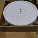 MCleanPin 2 Pack Plant Caddy with Hidden Wheels, 11" Heavy Duty Rolling Plant Stand with Removable Drainage Tray and Silent Casters Round Flower Pot Mover Planter Dolly for Indoor Outdoor White