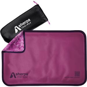 Medium Flexible Gel Ice Packs Reusable - Hot and Cold Soft Ice Packs for Injuries Reusable for Ankle, Arm, Foot, Leg, Back Pain Relief - 8" x 12" - Purple