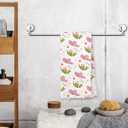 Giosve Western Kitchen Towels, Cactus Decor Hand Towels for Bathroom, Preppy Pink Cowgirl Hats Decorative Dish Tea Towels for Kitchen, Western Bathroom Decor, 16x24 Inch