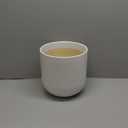 LE TAUCI 10 Inch Plant Pot, Ceramic Pots for Plants with Drainage Hole and Rubber Plug, Plant Pots Indoor for Olive Tree, Cylinder Planter Pot for Home Patio Office, White