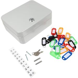 Homoyoyo Key Security Cabinet with Key Lock Wall Mount Key Management Box for Home and Office Design Key Capacity for Schools and Real