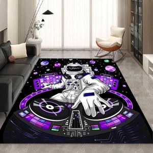 kxry 6 * 9 Feet Space Astronaut Galaxy Soft Area Rugs for Kids Girls Boys Purple Outer Space Themed Floor Carpet for Living Room Bedroom Dorms Nursery Rooms Home Decor Aesthetic (Multi3)
