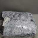 EHEYCIGA Fluffy Dog Crate Bed for Large Dogs, Plush Faux Fur Pad, Calming Anti Anxiety Large Bed, Washable Soft Warm Dog Crate Mat with Non-Slip Bottom (35.4 x 23.6, Grey)