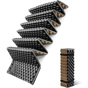 Foam Camping Pads for Hiking, Ultralight Closed Cell Mattress, Waterproof Soft Mat for Adults, Wide Picnic Yoga Mats, Folding Sleeping Pad for Outdoor Backpacking (Black-1Pack)