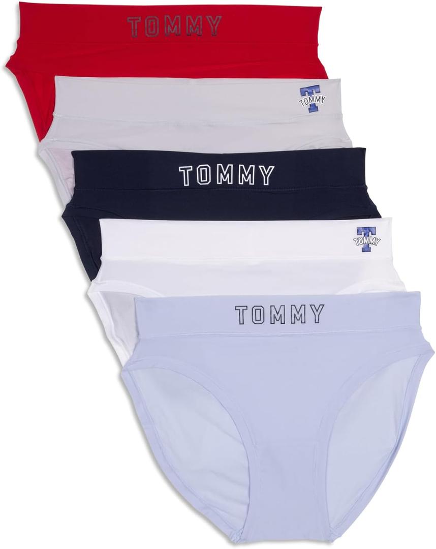 Tommy Hilfiger Women's Bikini Undewear Pack of 5 (Htr/Bw/Sc/Mc/Tr)