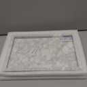 Marble Bathroom Tray for Countertop & Home Decor, Natural Decorative Marble Tray for Jewelry & Perfume Organizer, Luxury Stone Vanity Trays for Dresser, Kitchen Counter, 12" x 8", White