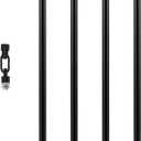 Matte Black M12 Threaded Extension Rod Adapter Kits for Pendant Light, Island Lighting,Chandeliers, lighting fixture downrods & stems