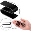 24 Pcs Connecting S Hook for Wire Shelf System, Wire Shelf S Pegboard Hooks for Racks Shelves Warehouses Shopping Malls Garden Places Shelving Accessories Tool (Black)