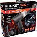 Pocket Vac Handheld Vacuum Compact Wireless Vacuum Cleaner, Lightweight Hand Held Vacuuming for Home Kitchen Car Corner Upholstery Pet Hair Dust Crumbs Cleaning