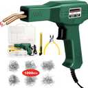 ATOLS Plastic Welder, 1000PCS Staples, Plastic Welding Kit, Hot Stapler Kit, Plastic Welder Gun Kit, Car Bumper Repair Kit, Plastic Repair Kit (Green-Corded)
