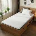 3 Inch Firm Mattress Topper Twin Size, Dual-Layer Cooling Gel Memory Foam Bed Topper for Pressure Relief, Medium Firm High-Density Mattress Pad with Removable Washable Cover, Non-Slip Base
