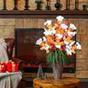 12 Pack 8.6 Inch Large Chef Gingerbread Christmas Tree Picks Decoration Two Sided Cooking Gingerbread Man Christmas Tree Topper Baking Ginger Bread for Xmas Ornaments Vase Decor