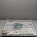 Babelio Baby Gate for Stairs, Kitchen & Doorways, 26-43" W 28" H No Bottom Bar| Easy Installation| One-Handed Operation| Auto-Close| Hardware Mount (Drill Needed) Safety Dog/Pet Gate Indoor (White)