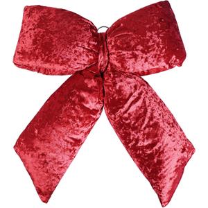 Red Velvet Bows for Christmas Tree Ornaments Plush Stuffed Bow for Christmas Tree Holiday Wedding Party Supplies