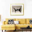 LaVie Home 20x24 Picture Frame Gold Poster Frame,Display Pictures 16x20 with Mat or 20x24 Without Mat, Stable and Sturdy Frame and Polished Plexiglass, Horizontal and Vertical Format of The Walls