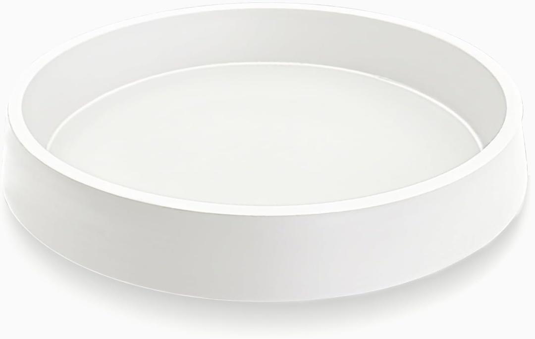 Plant Saucer Tray for Ceramic Plastic Pots, 20 inch Plant Saucers for Indoors, Pot Saucers Trays, Bird Bath Bowls, Flower Planter Water Drip Trays for Pots Base (20", White)