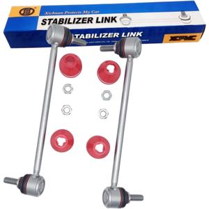 K751001 Front Suspension Sway Stabilizer Bar End Drop Link Kit 2 Pcs Tesla MODEL X (5YJX) 100D AWD 2016-2024 Left & Right Zinc-Nickel Alloy Automotive Replacement Parts 102739100B Black