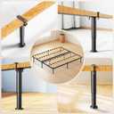 Abiglifty 7.08-13 Inch Bed Frame Legs, 4Pcs Adjustable Bed Support Legs, Metal Bed Frame Support Legs, Non-Slip Bed Legs Replacement, Heavy Duty Furniture Legs for Sofa/Cabinet/Couch/Dresser/Table