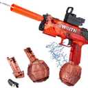 Electric Water Gun for Adults & Kids,Automatic Water Gun for Summer Beach Party Up to 32 FT Range Super One-Button Boys Gift