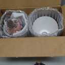 FEMILA Modern Wall Sconces Set of 2, 1Light Wall Lighting Bathroom Sconces Single Vanity Light, Hammered Metal Shade, Dark Blue, 4FG59B2 Blue