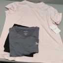 Juicy Couture Women's Short Sleeve Athletic T-Shirts – Workout Tops for Fitness, Yoga, Pilates, Gym & Activewear (L)