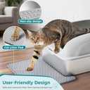 OLIXIS Stainless Steel Cat Litter Box with Lid, Large Cat Litter Box for Big Cats, High Wall Sides, Anti-Urine Leakage, Easy Cleaning, Scoop and Mat Included, Light Gray