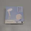 Battery Battery Operated Cordless Rechargeable Lamp - 3600mAh 10 Brightness Wireless LED Desk Table Lamp, Small Mini Portable Battery Powered Light for Home Office, Reading, Nail Light (White)