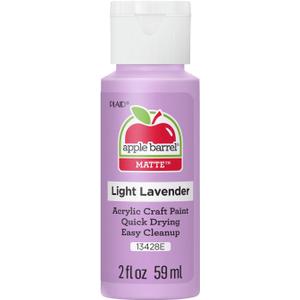 Apple Barrel Acrylic Paint, Light Lavender 2 fl oz Classic, Easy To Apply DIY Arts And Crafts, Art Supplies With A Matte Finish
