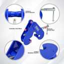 Beam Clamp 4400LB/2Ton,for Lifting & Rigging, 3-9Inch Beam Flange Width I-Beam Lifting Clamp Heavy-Duty Lifting with Hoist for Construction,Industrial,Home and Garage (2 Ton)