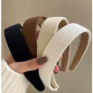 Headbands for Women Non Slip Trendy Headbands for Women’s Hair 1 inch Wide Cute Headband for Girls, Fall Head Bands Elastic Hair Bands for Womens Fashion Accessories for Women 2PCS