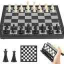 Mini Travel Chess Set Magnetic Vikutu 5.9 Inches Portable Small Folding Chess Board (X-Small)