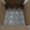 Kingrol 12 Pack Clear Glass Bud Vases, Small Vases for Flowers, Vintage Glass Bottles for Home Office Decor, Centerpieces for Wedding Table