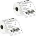 MFLABEL 4x6 Thermal Shipping Labels - 2 Rolls of 250, Perforated & Smudge-Proof Direct Thermal Labels Compatible with Rollo, Zebra, for Amazon UPS FedEx Shopify