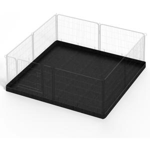 PJYuCien Dog Playpen Bottom Pad - Stabilize the Dog Play Pen, Easy to Clean and Waterproof, Fits Most 8 Panels 24 Inch Width Metal Dog Fence Square 48x48 Dog Playpen(Only Bottom Pad, No Playpen)