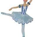 Nutcracker Ballet Gifts, Ballerina Christmas Tree Ornaments, Resin Nutcracker Ballet Decorations, Xmas Baubles for Holiday Home Decor, Queen Snowflake, 4 Inches