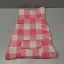 Malier Classic Plaid Fleece Dog Coat Jacket with Pocket, Windproof Warm Winter Pet Apparel for Small Medium Large Dogs (Pink, Large)