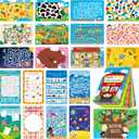 SpriteGru 2 Travel Game Pads, 61 Dry Erase Activities Games Reusable & Erasable Book, Fun Brain Challenge Games Interesting Educational Toy and Learning Tool for Road Trip Airplane Travel